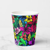Hawaiian Print Papieren Bekers (Voorkant)