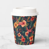 Hawaiian Print Papieren Bekers (Achterkant)