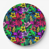 Hawaiian Print Papieren Bordje (Voorkant)