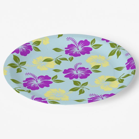 Hawaiian Print Papieren Bordje (Gekanteld)