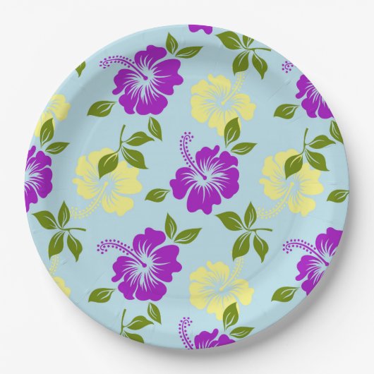 Hawaiian Print Papieren Bordje (Voorkant)
