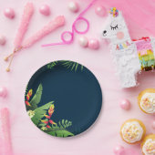 Hawaiian Print Papieren Bordje (Feest)