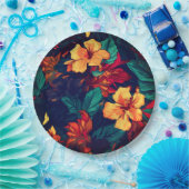 Hawaiian Print Papieren Bordje (Feest)