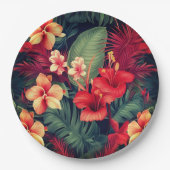 Hawaiian Print Papieren Bordje (Voorkant)