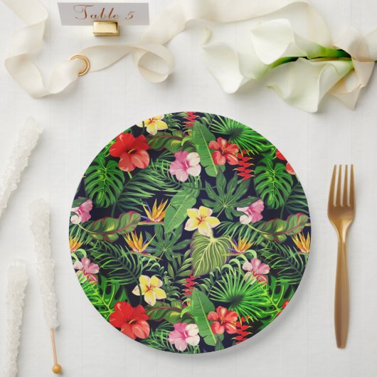 Hawaiian Print Papieren Bordje (Huwelijk)
