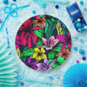 Hawaiian Print Papieren Bordje (Feest)