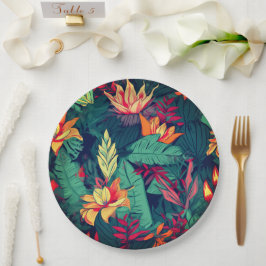 Hawaiian Print Papieren Bordje