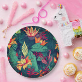 Hawaiian Print Papieren Bordje (Feest)