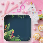 Hawaiian Print Papieren Bordje (Feest)