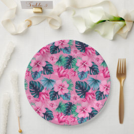 Hawaiian Print Papieren Bordje