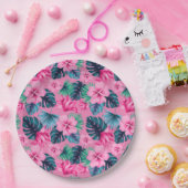 Hawaiian Print Papieren Bordje (Feest)