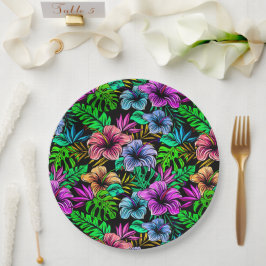 Hawaiian Print Papieren Bordje