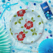 Hawaiian Print Papieren Bordje (Feest)