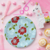 Hawaiian Print Papieren Bordje (Feest)