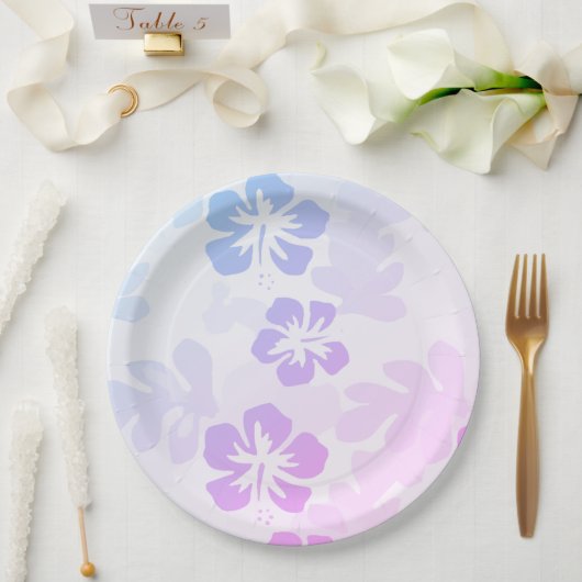 Hawaiian Print Papieren Bordje (Huwelijk)