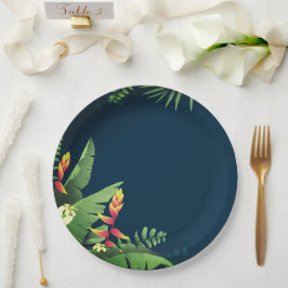 Hawaiian Print Papieren Bordje