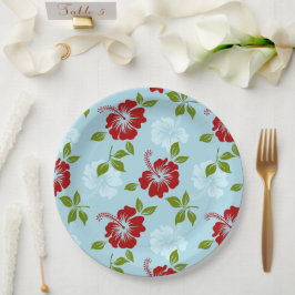 Hawaiian Print Papieren Bordje