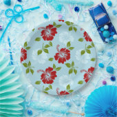 Hawaiian Print Papieren Bordje (Feest)