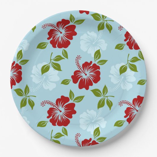 Hawaiian Print Papieren Bordje (Voorkant)