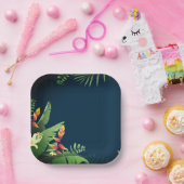 Hawaiian Print Papieren Bordje (Feest)
