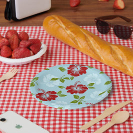 Hawaiian Print Papieren Bordje