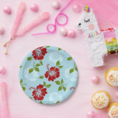 Hawaiian Print Papieren Bordje (Feest)