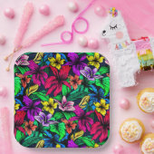 Hawaiian Print Papieren Bordje (Feest)