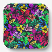 Hawaiian Print Papieren Bordje (Voorkant)