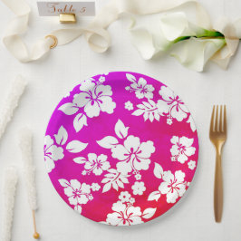 Hawaiian Print Papieren Bordje