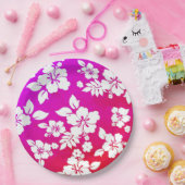 Hawaiian Print Papieren Bordje (Feest)