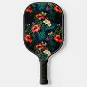 Hawaiian Print Pickleball Paddle (Voorkant)