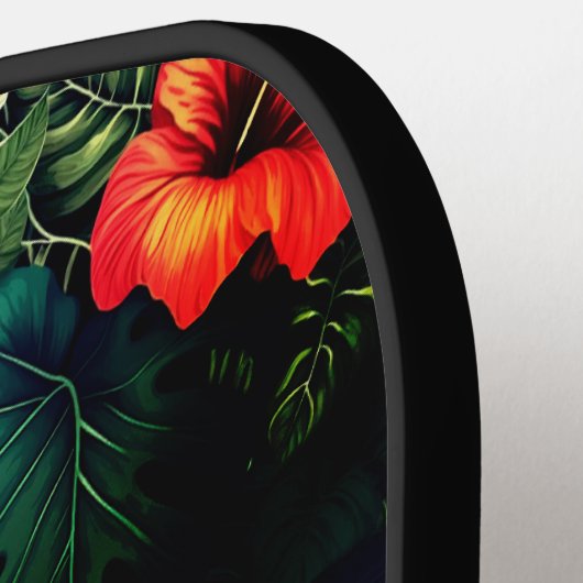 Hawaiian Print Pickleball Paddle (Links Detail)