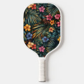 Hawaiian Print Pickleball Paddle (Voorkant)
