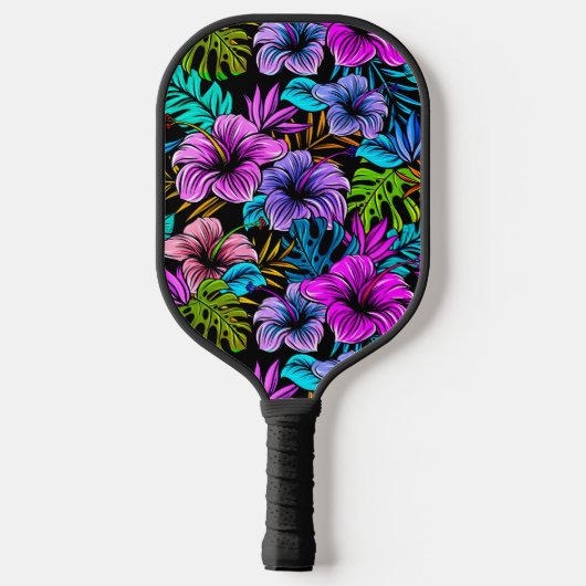 Hawaiian Print Pickleball Paddle (Achterkant)