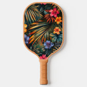 Hawaiian Print Pickleball Paddle (Voorkant)