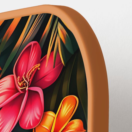 Hawaiian Print Pickleball Paddle (Links Detail)