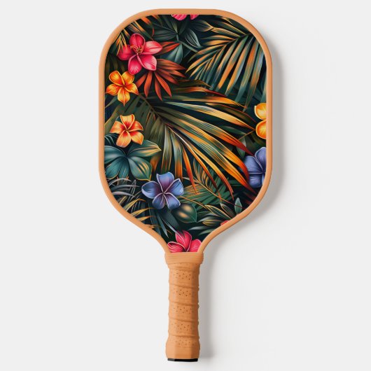 Hawaiian Print Pickleball Paddle (Achterkant)