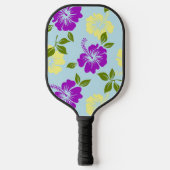 Hawaiian Print Pickleball Paddle (Voorkant)