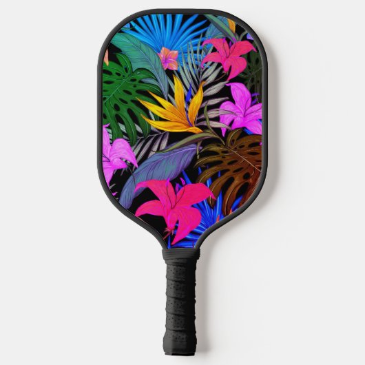 Hawaiian Print Pickleball Paddle (Achterkant)