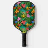 Hawaiian Print Pickleball Paddle (Voorkant)