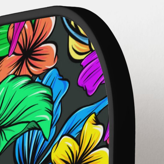 Hawaiian Print Pickleball Paddle (Links Detail)