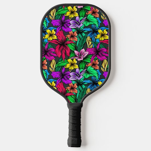Hawaiian Print Pickleball Paddle (Achterkant)