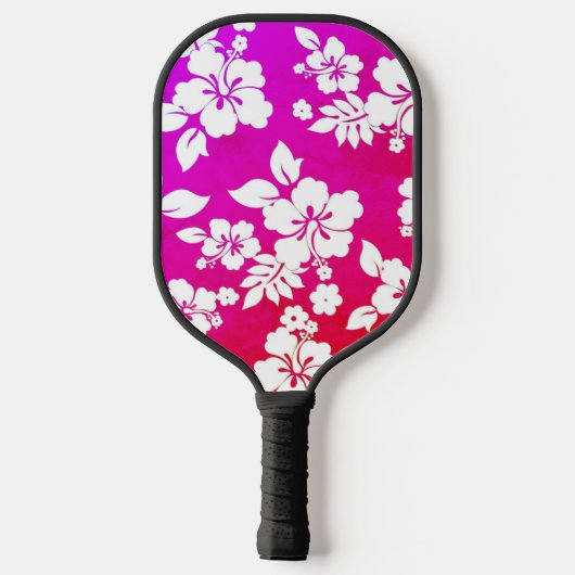 Hawaiian Print Pickleball Paddle (Achterkant)