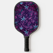 Hawaiian Print Pickleball Paddle (Voorkant)