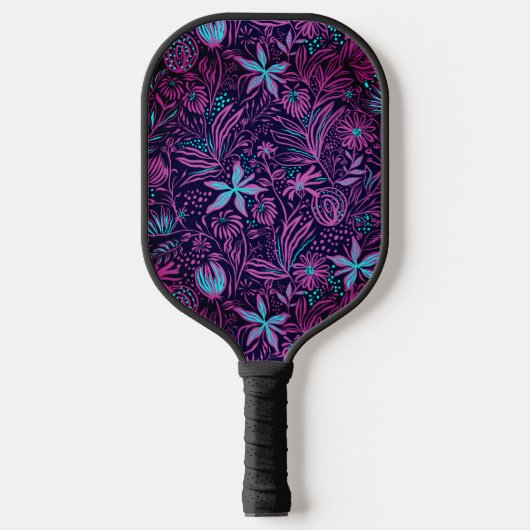 Hawaiian Print Pickleball Paddle (Voorkant)