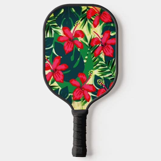 Hawaiian Print Pickleball Paddle (Achterkant)