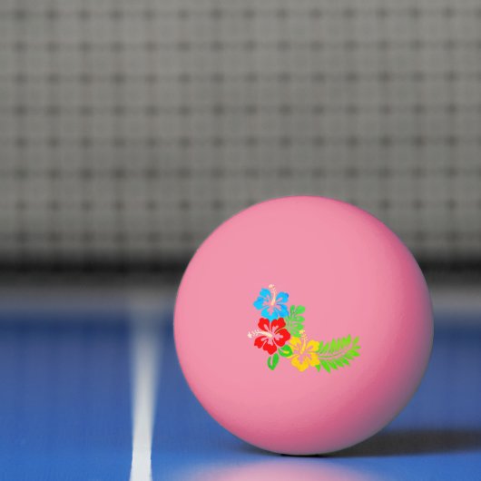 Hawaiian Print Pingpongbal (Net)