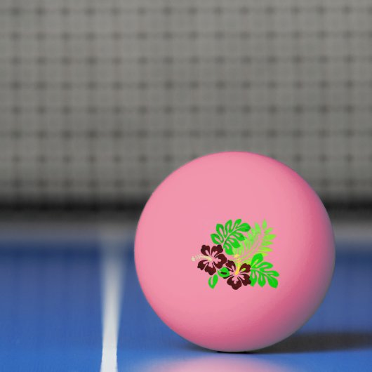 Hawaiian Print Pingpongbal (Net)