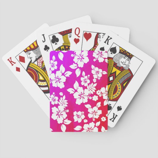 Hawaiian Print Pokerkaarten (Achterkant)