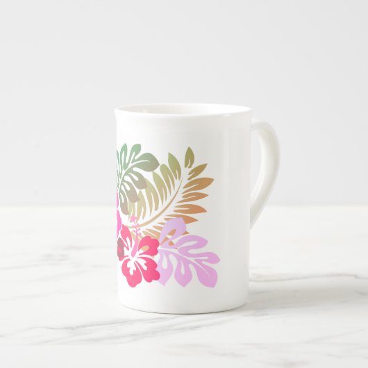 Hawaiian Print Porselein Kop (Voorkant rechts)